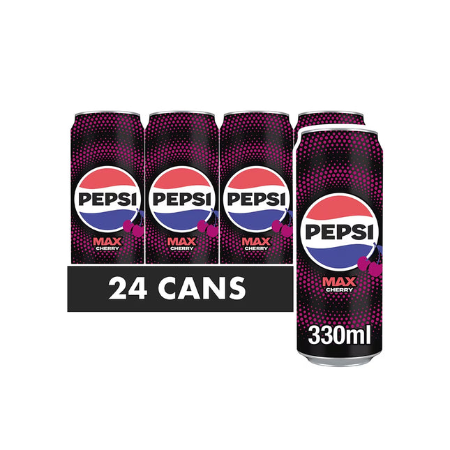 Pepsi Max Cherry Sleek Can 330ml