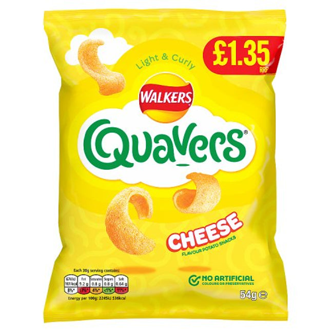 Walkers Quavers Cheese 54g £1.35