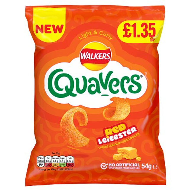 Quavers Red Leicester 54g £1.35