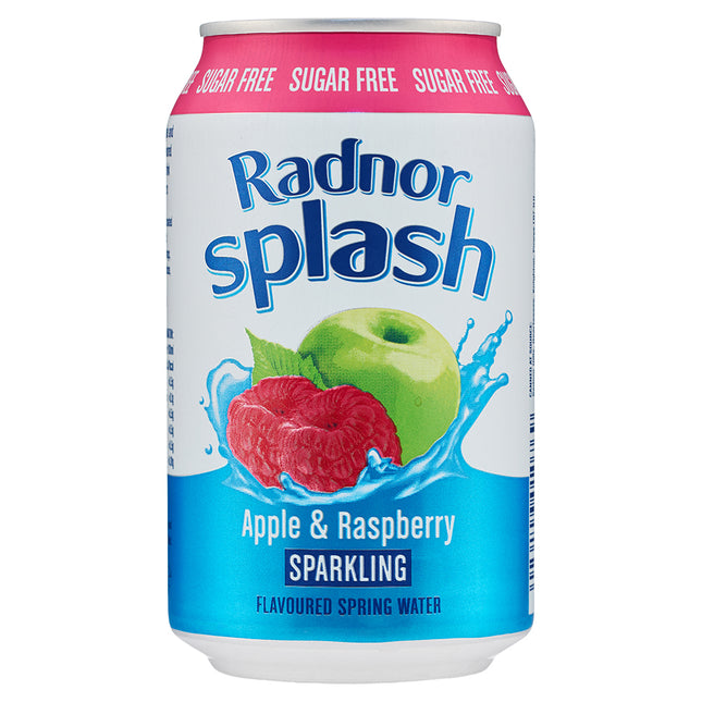Radnor Splash Sparkling Apple & Raspberry Can 330ml