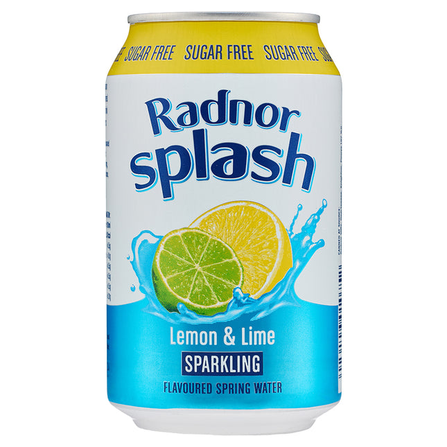 Radnor Splash Sparkling Lemon & Lime Can 330ml