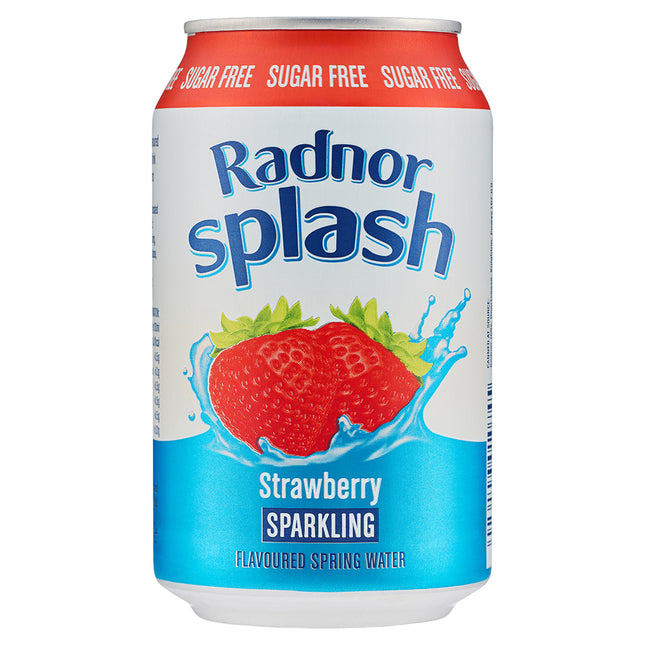 Radnor Splash Sparkling Strawberry Can 330ml