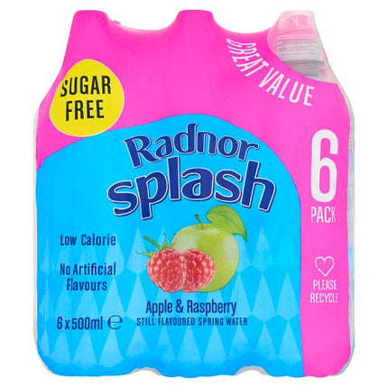 Radnor Splash Sports Cap Apple & Raspberry 6 x 500ml