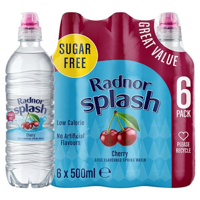 Radnor Splash Sports Cap Cherry 6 x 500ml