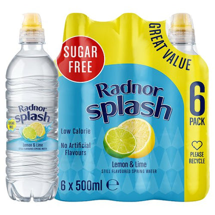 Radnor Splash Sports Cap Lemon & Lime 6 x 500ml