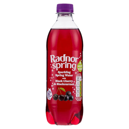 Radnor Spring Cherry & Blackcurrant Sparkling Water 500ml
