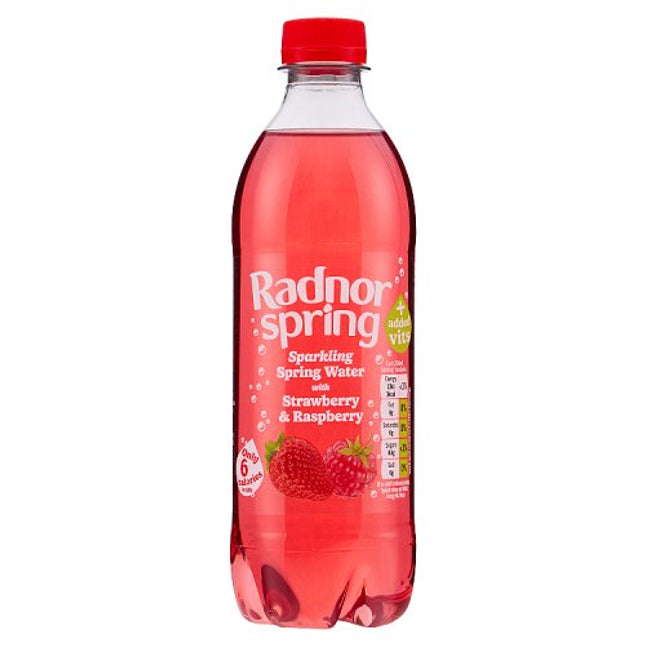 Radnor Spring Strawberry & Raspberry Sparkling Water 500ml