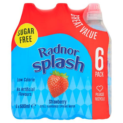 Radnor Splash Sports Cap Strawberry 6 x 500ml