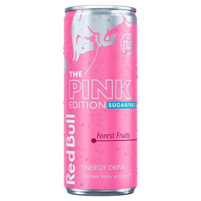 Red Bull Pink Sugar Free 250ml £1.60