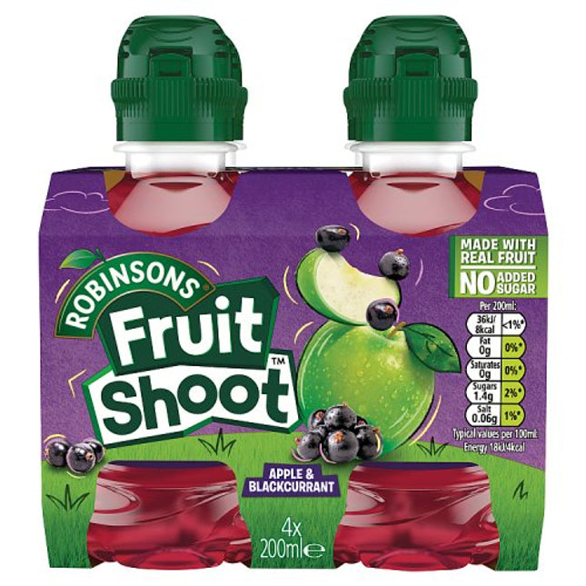 Robinsons Fruit Shoot Apple & Blackcurrant 4x200ml