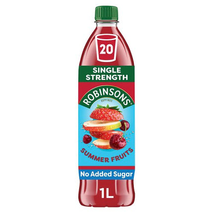 Robinsons No Added Sugar Summer Fruits Squash 1L