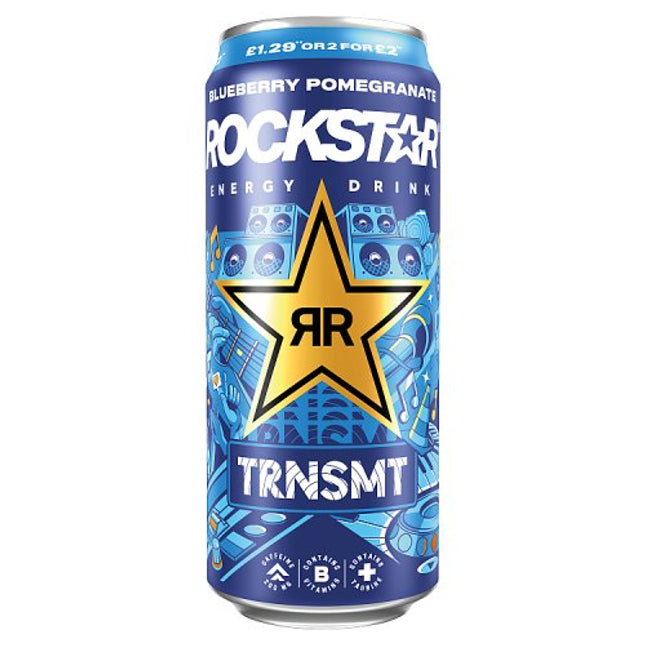 Rockstar Blueberry & Pomegranate 500ml £1.29/2 for £2