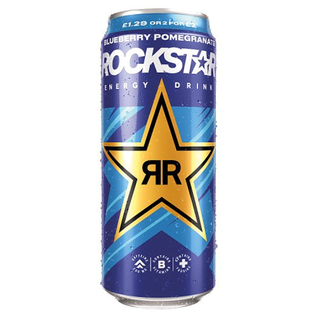 Rockstar Blueberry & Pomegranate 500ml £1.29/2 for £2