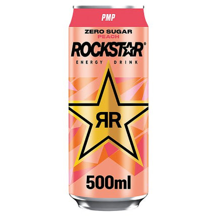 Rockstar Zero Peach 500ml £1.29/2 for £2