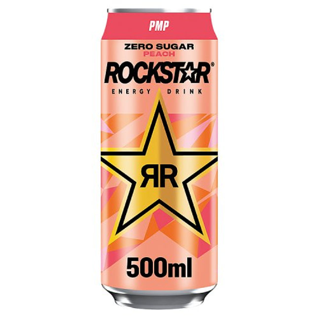 Rockstar Zero Peach 500ml £1.29/2 for £2