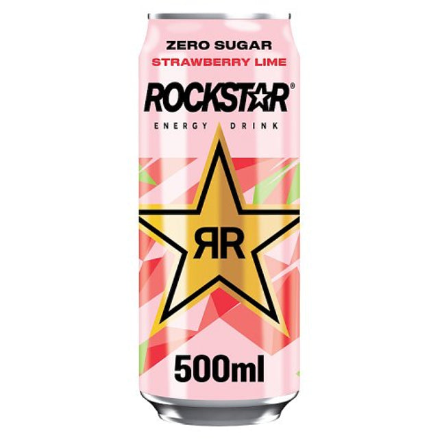 Rockstar Zero Strawberry & Lime 500ml £1.29/2 for £2