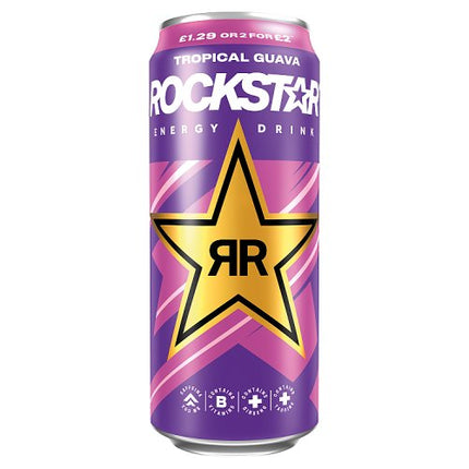 Rockstar Tropical Guava 500ml £1.29/2 for £2