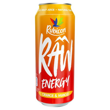 Rubicon Raw Energy Orange & Mango 500ml