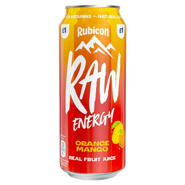 Rubicon Raw Energy Orange & Mango 500ml £1
