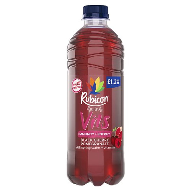 Rubicon Spring Still Vits Black Cherry Pomegranate 500ml £1.29