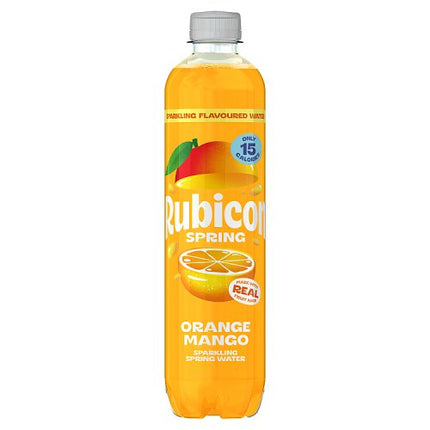Rubicon Spring Orange Mango Flavoured Sparkling Spring Water, 500ml