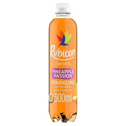 Rubicon Spring Pineapple Passion Flavoured Sparkling Spring Water, 500ml
