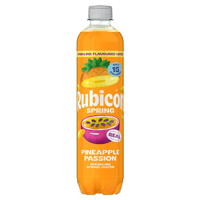 Rubicon Spring Pineapple Passion Flavoured Sparkling Spring Water, 500ml