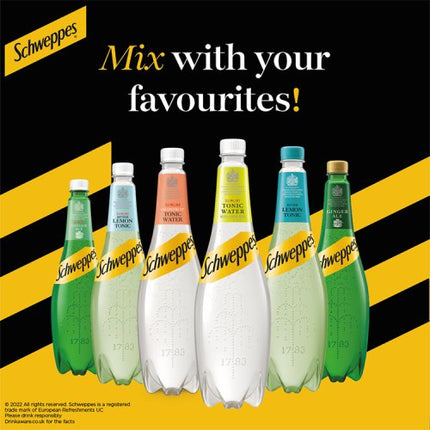 Schweppes Slimline Lemon Tonic Water 1L