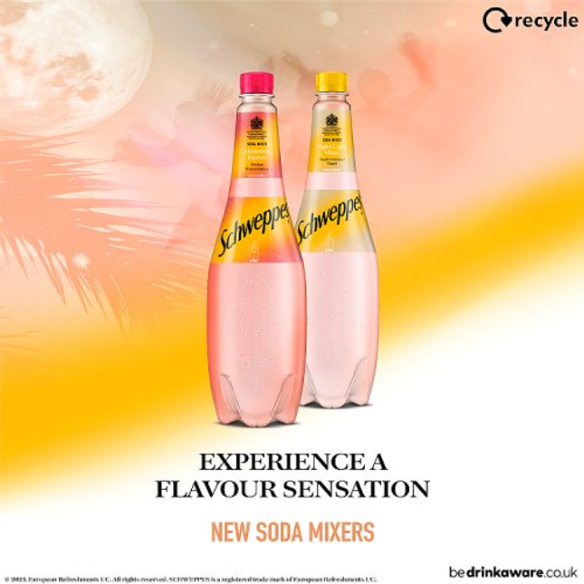 Schweppes Soda Peach Coconut 1L