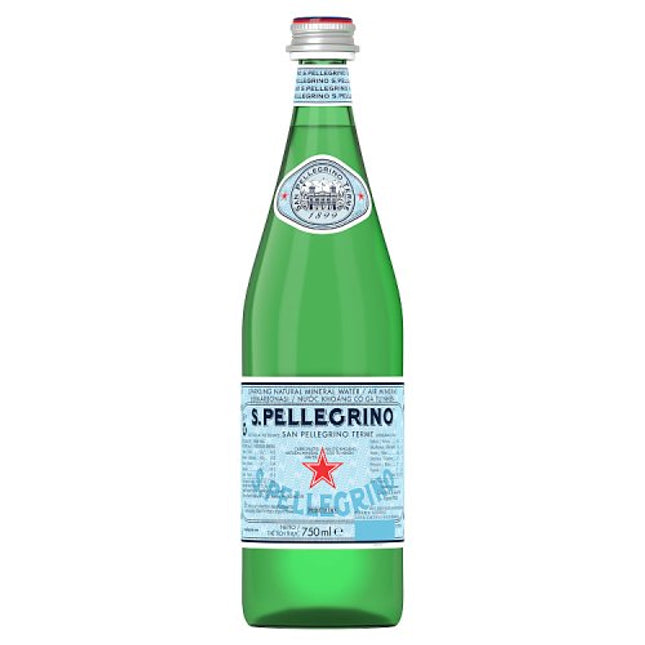 San Pellegrino Sparkling Natural Mineral Water 750ml Glass