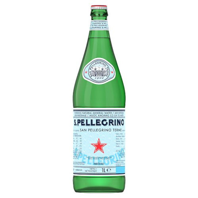 San Pellegrino Sparkling Water 12x1L Glass