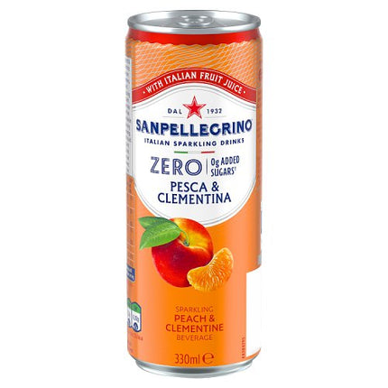 San Pellegrino Zero Peach & Clementine 6x330ml