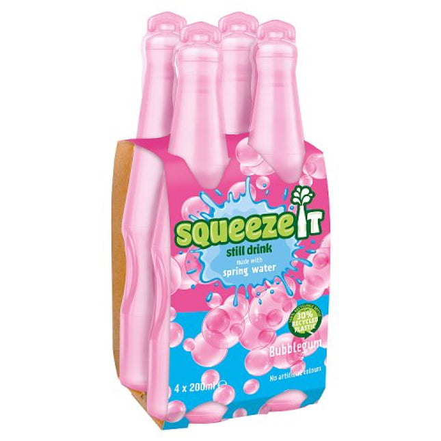 Squeeze It Bubblegum 4pk 4x200ml