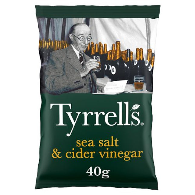 Tyrrells Sea Salt & Cider Vinegar Crisps 40g