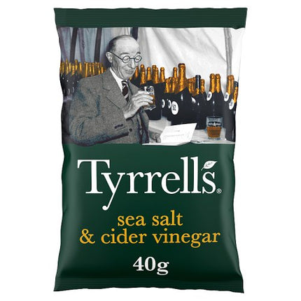 Tyrrells Sea Salt & Cider Vinegar Crisps 40g