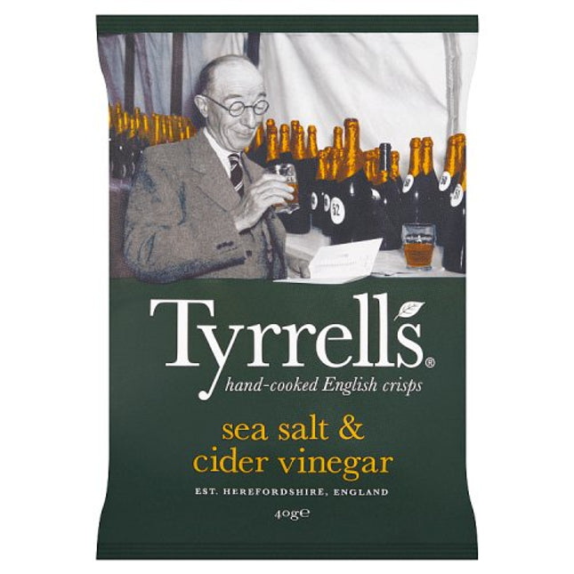 Tyrrells Sea Salt & Cider Vinegar Crisps 40g