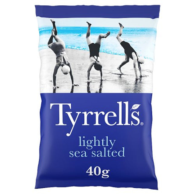 Tyrrells Lightly Sea Salted Crisps 40g