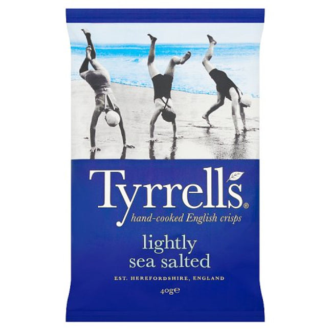 Tyrrells Lightly Sea Salted Crisps 40g