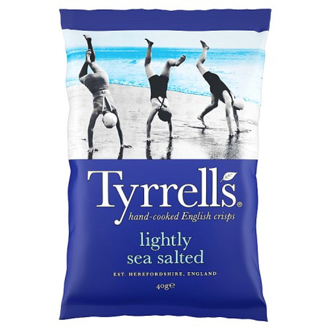 Tyrrells Lightly Sea Salted Crisps 40g