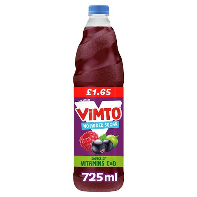 Vimto No Added Sugar cordial 725ml £1.65