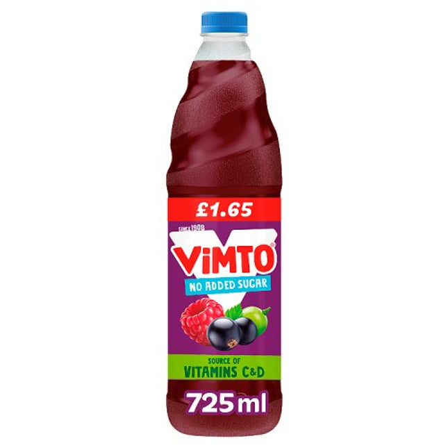 Vimto No Added Sugar cordial 725ml £1.65