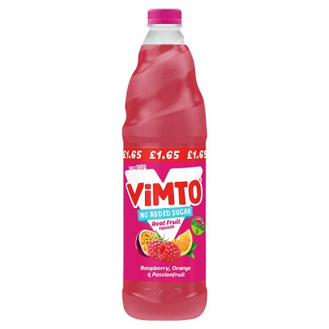 Vimto Raspberry, Orange & Passionfruit Cordial £1.65