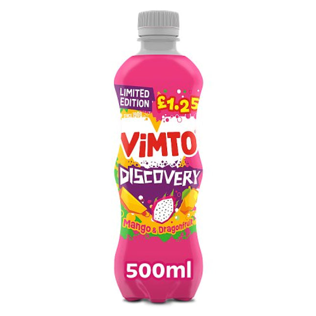 Vimto Discovery Mango & Dragonfruit 500ml £1.25