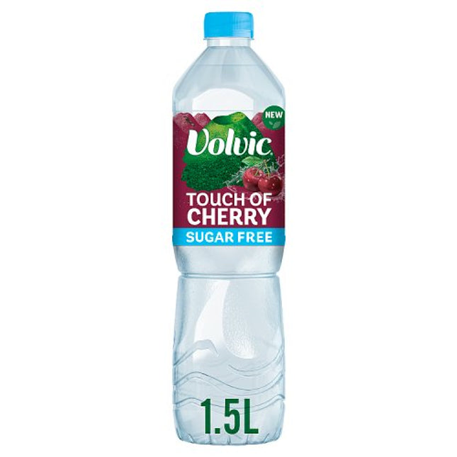 Volvic Touch of Fruit Sugar Free Cherry Natural Flavoured Water 1.5L