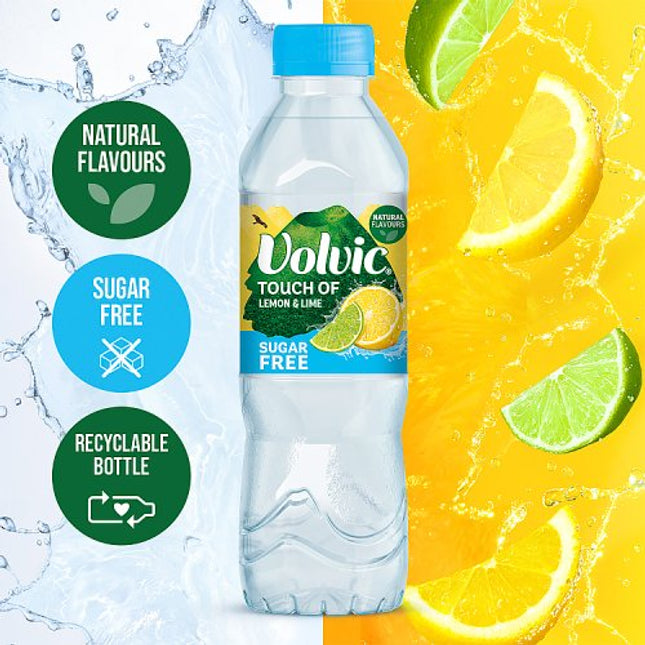 Volvic Touch of Fruit Sugar Free Lemon & Lime 500ml