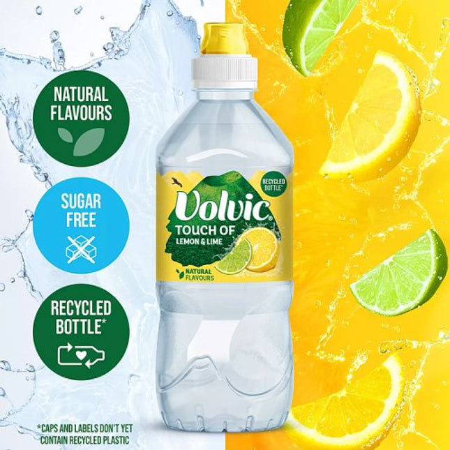 Volvic Touch of Fruit - Lemon & Lime 750ml Sports Cap