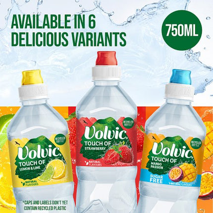Volvic Touch of Fruit - Lemon & Lime 750ml Sports Cap
