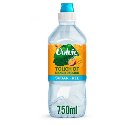 Volvic Touch of Fruit - Mango & Passion Sugar Free 750ml Sports Cap