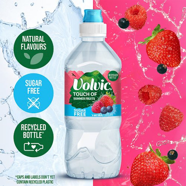 Volvic Touch of Fruit - Summer Fruits Sugar Free 750ml Sports Cap