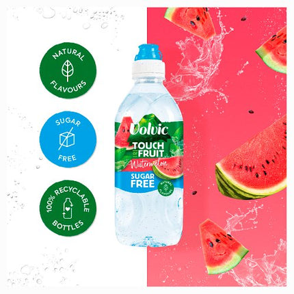 Volvic Touch of Fruit - Sugar Free Watermelon 750ml Sports Cap